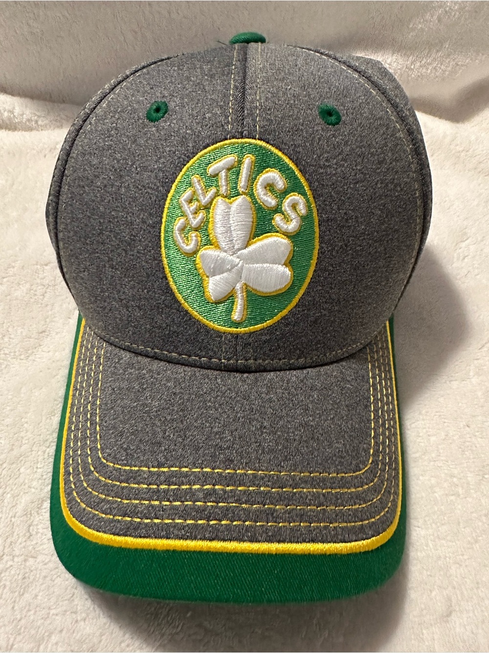 Boston Celtics Gray & Green Adjustable Hat